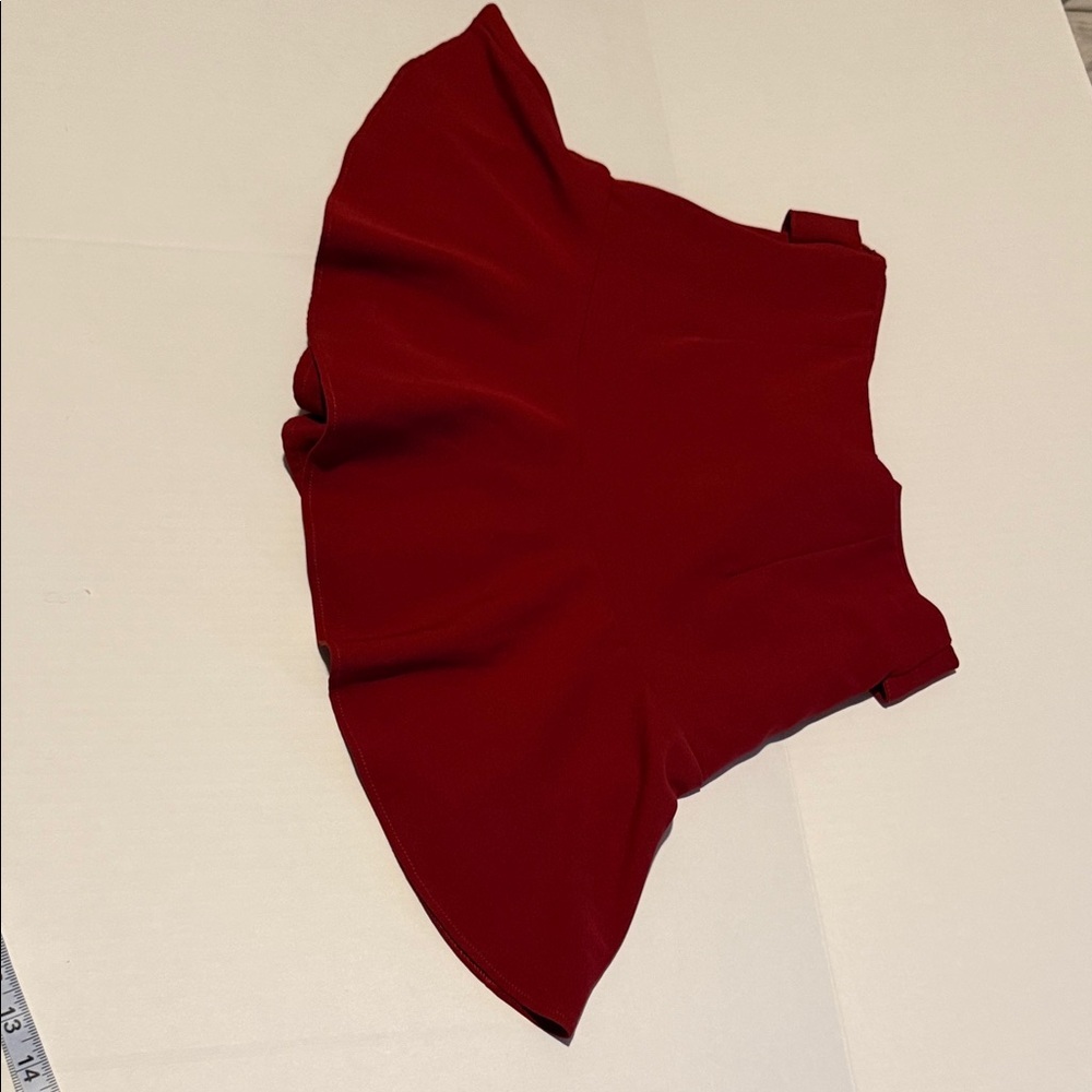Zara Bold Red Women's Skorts 26 - Picture 4 of 8